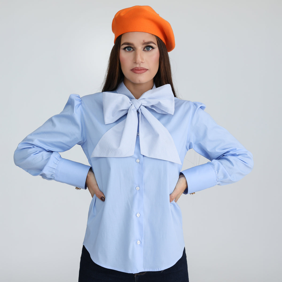 Camicia Eterea Trendy Celeste
