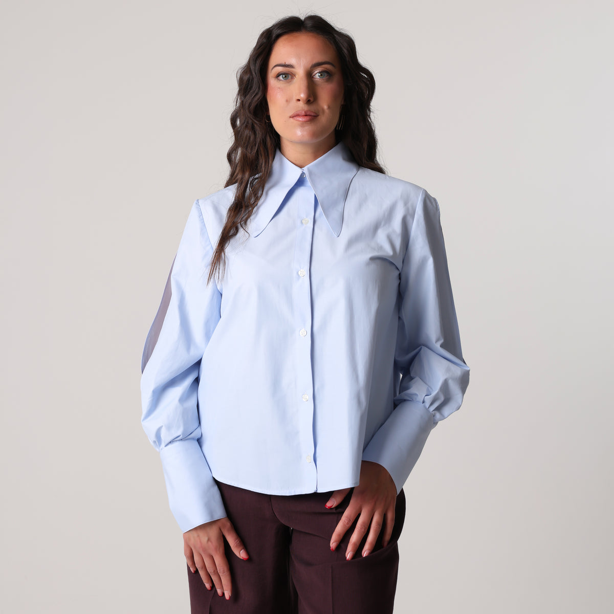 Camicia Renaissance Celeste