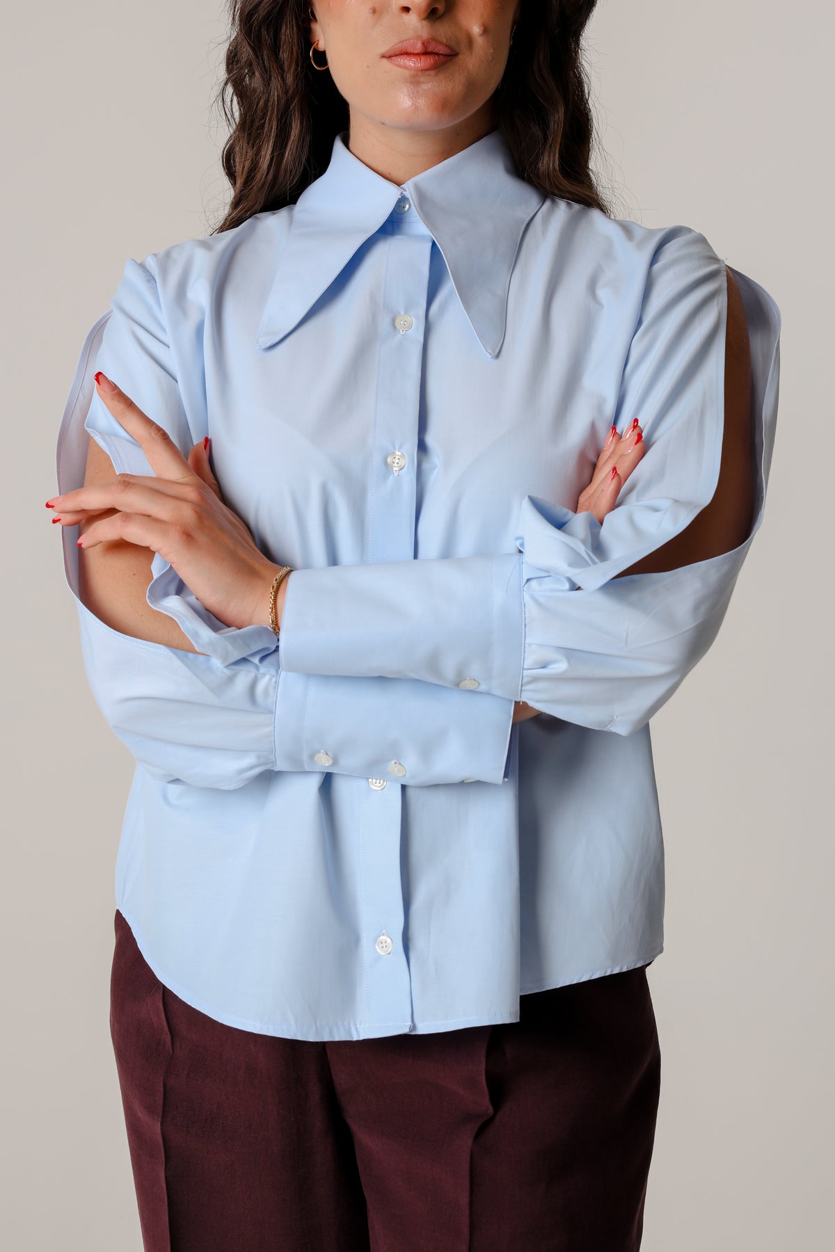 Camicia Renaissance Celeste
