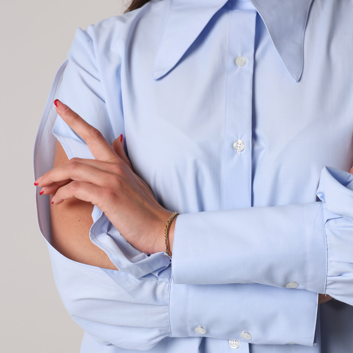 Camicia Renaissance Celeste