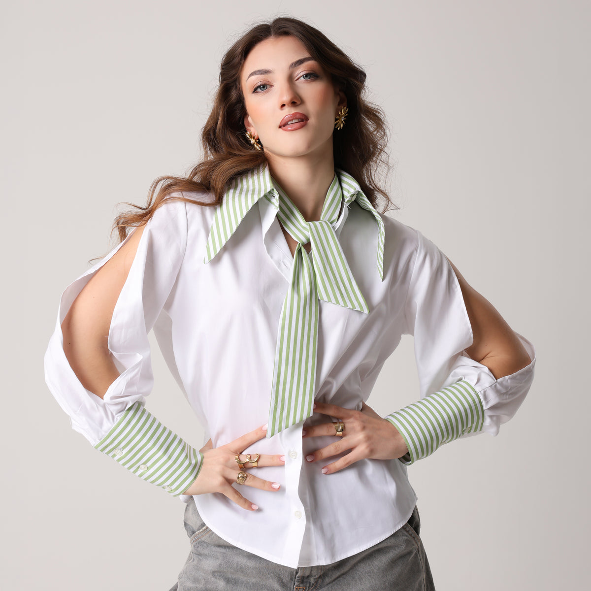 Twilly Renaissance Righe Verde