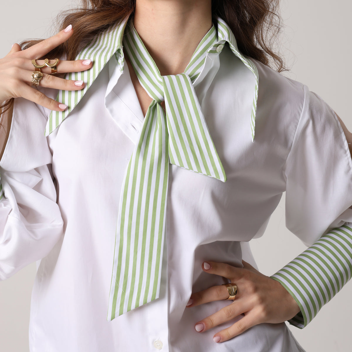 Twilly Renaissance Righe Verde