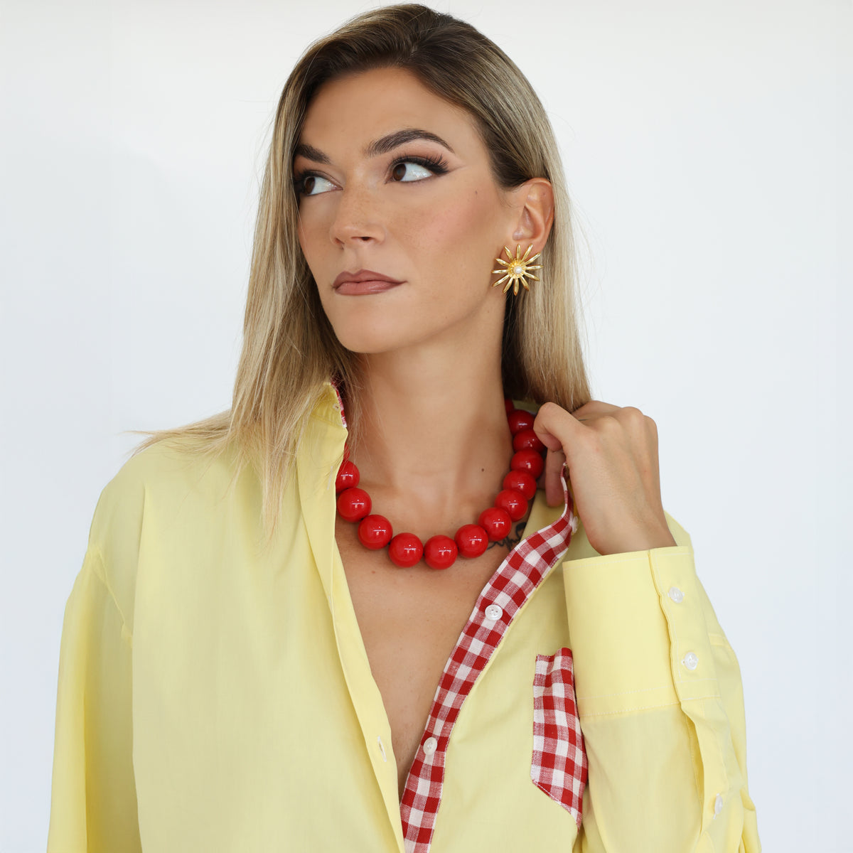 Camicia Manifesto Trendy Gialla