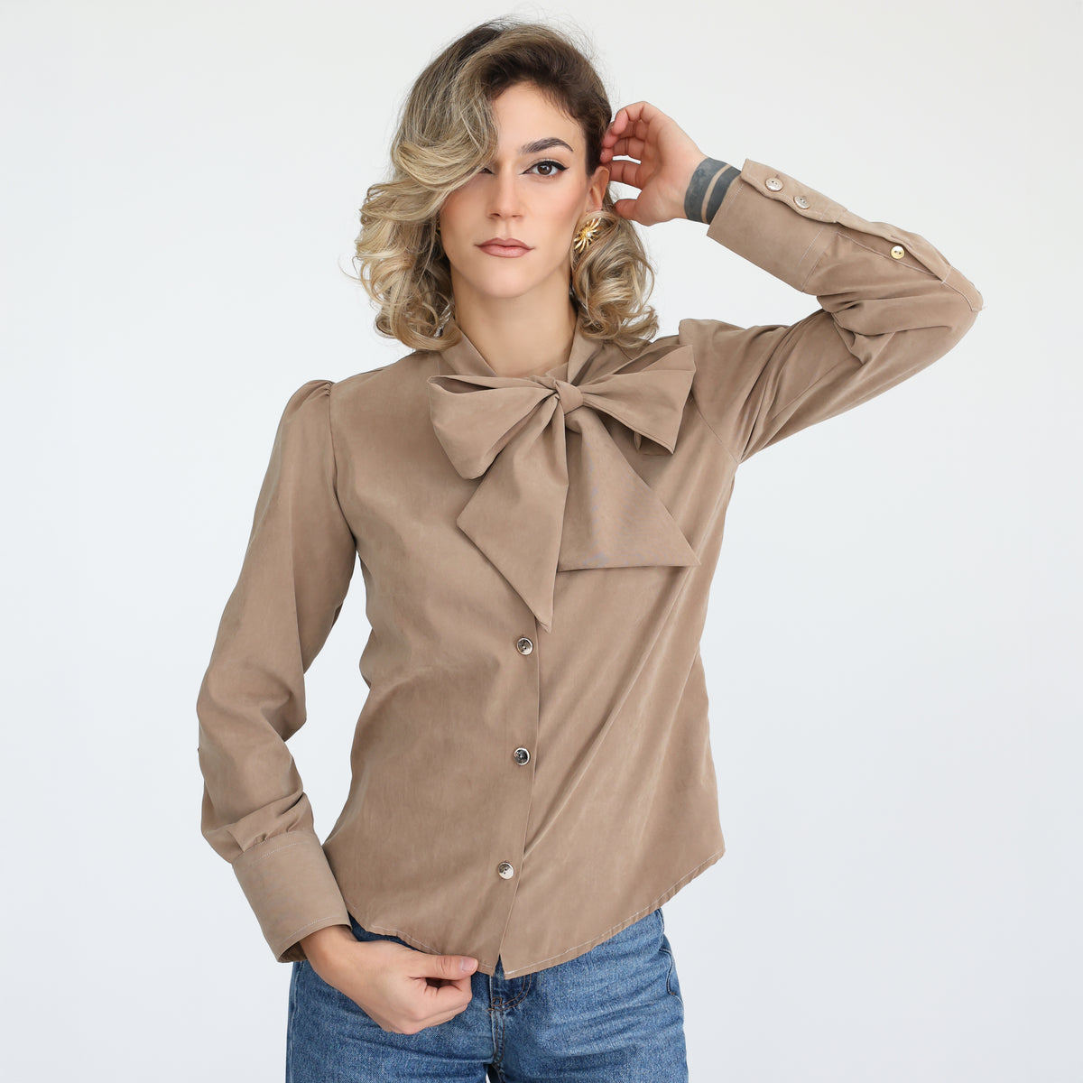 Camicia Eterea Glamour mocha mousse