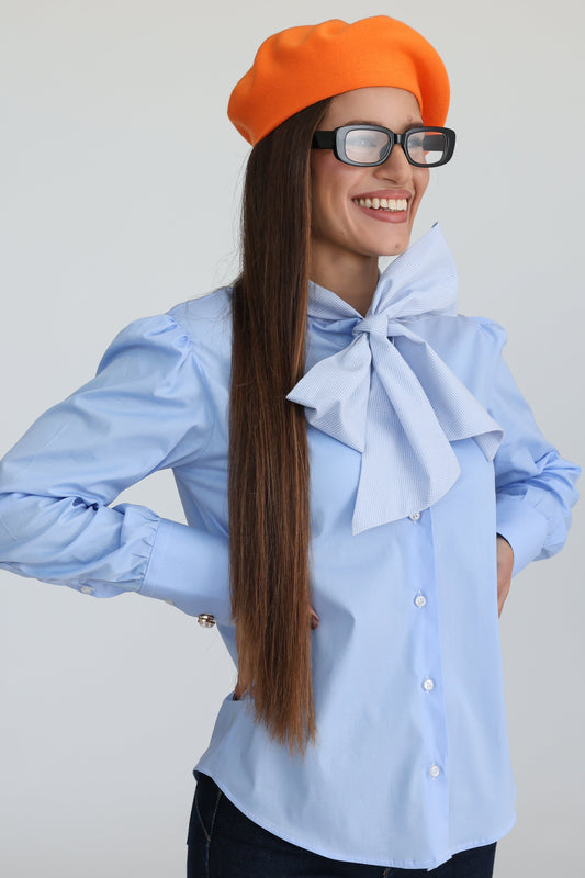 Camicia Eterea Trendy Celeste