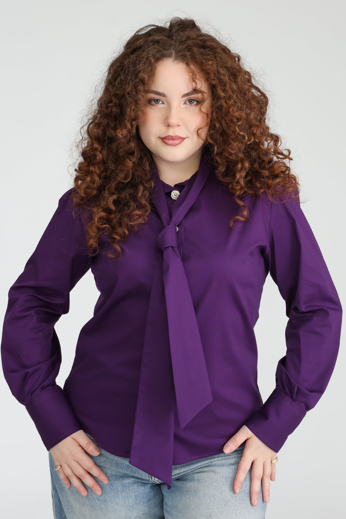 Camicia Eterea Classic Viola