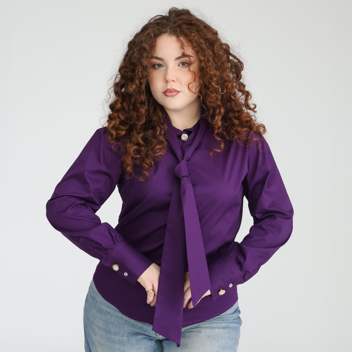 Camicia Eterea Classic Viola