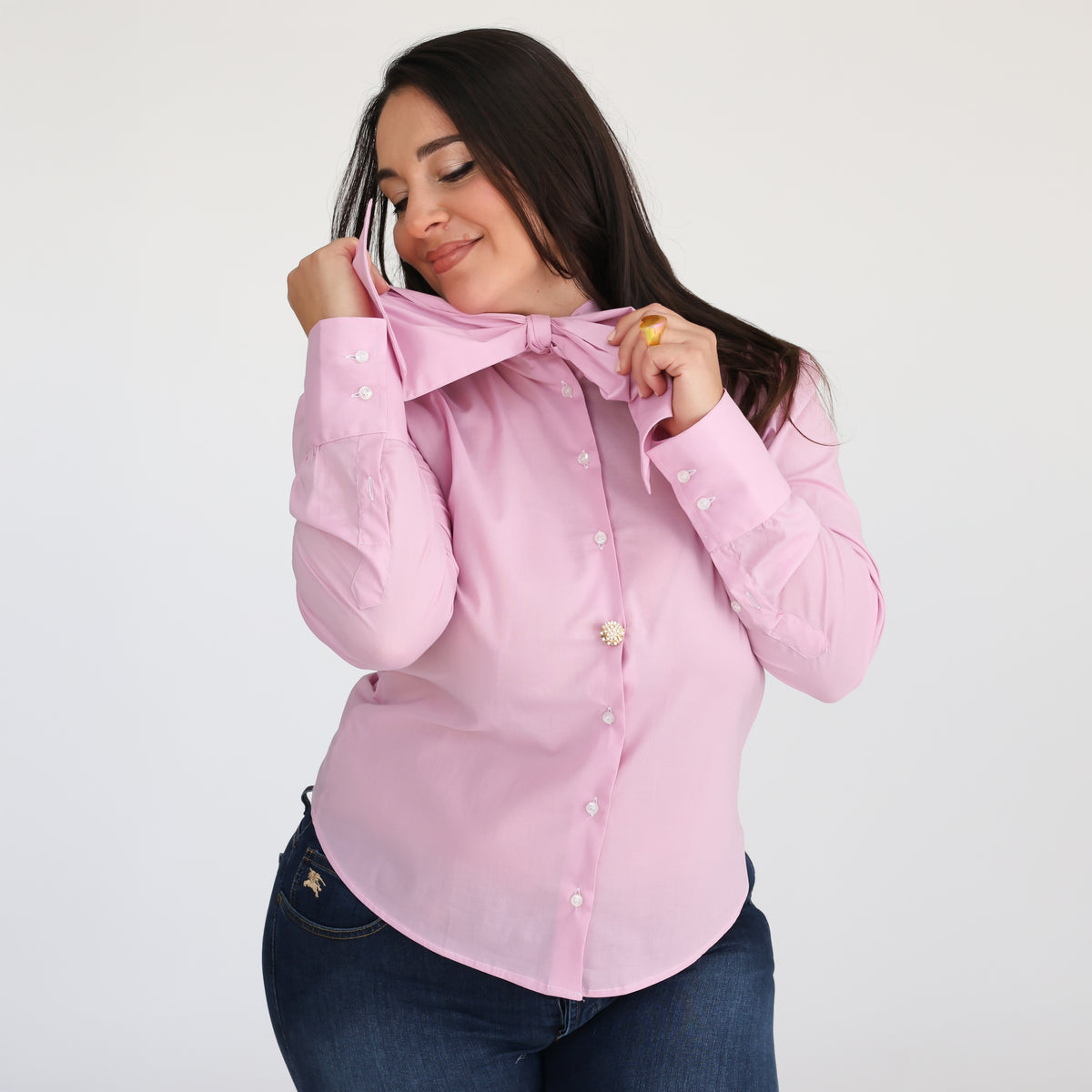 Camicia Eterea Classic Rosa