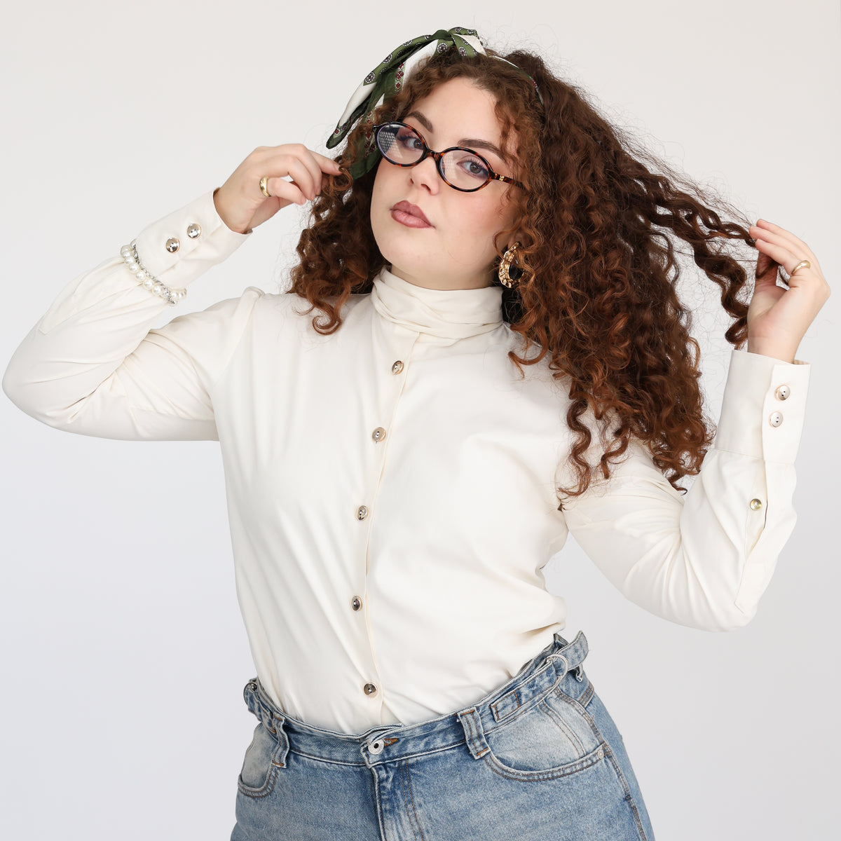 Camicia Eterea Glamour Crema