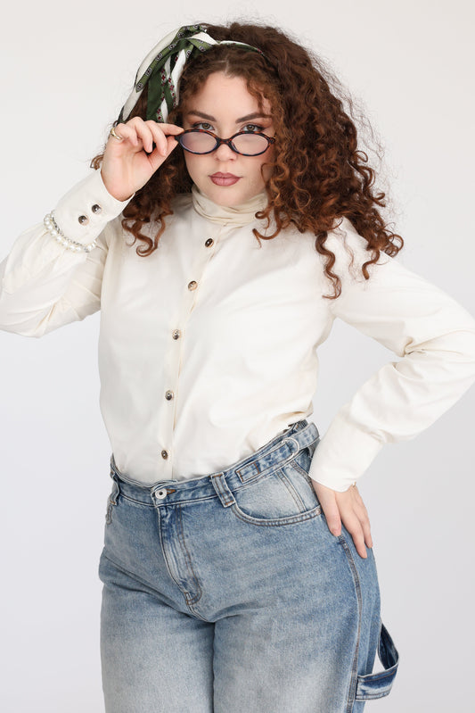 Camicia Eterea Glamour Crema